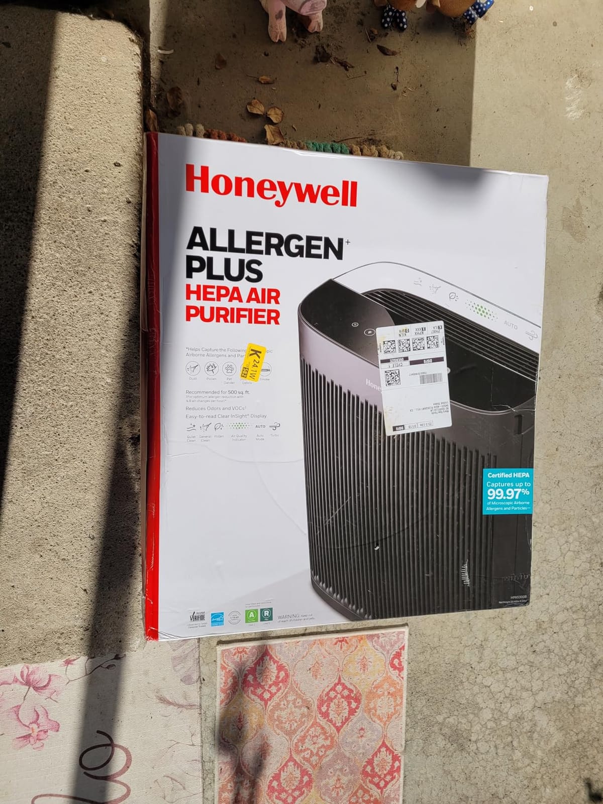 Honeywell HEPA Air Purifier for Home and Extra Large 2423 Ft² Rooms, Black customer photo 2