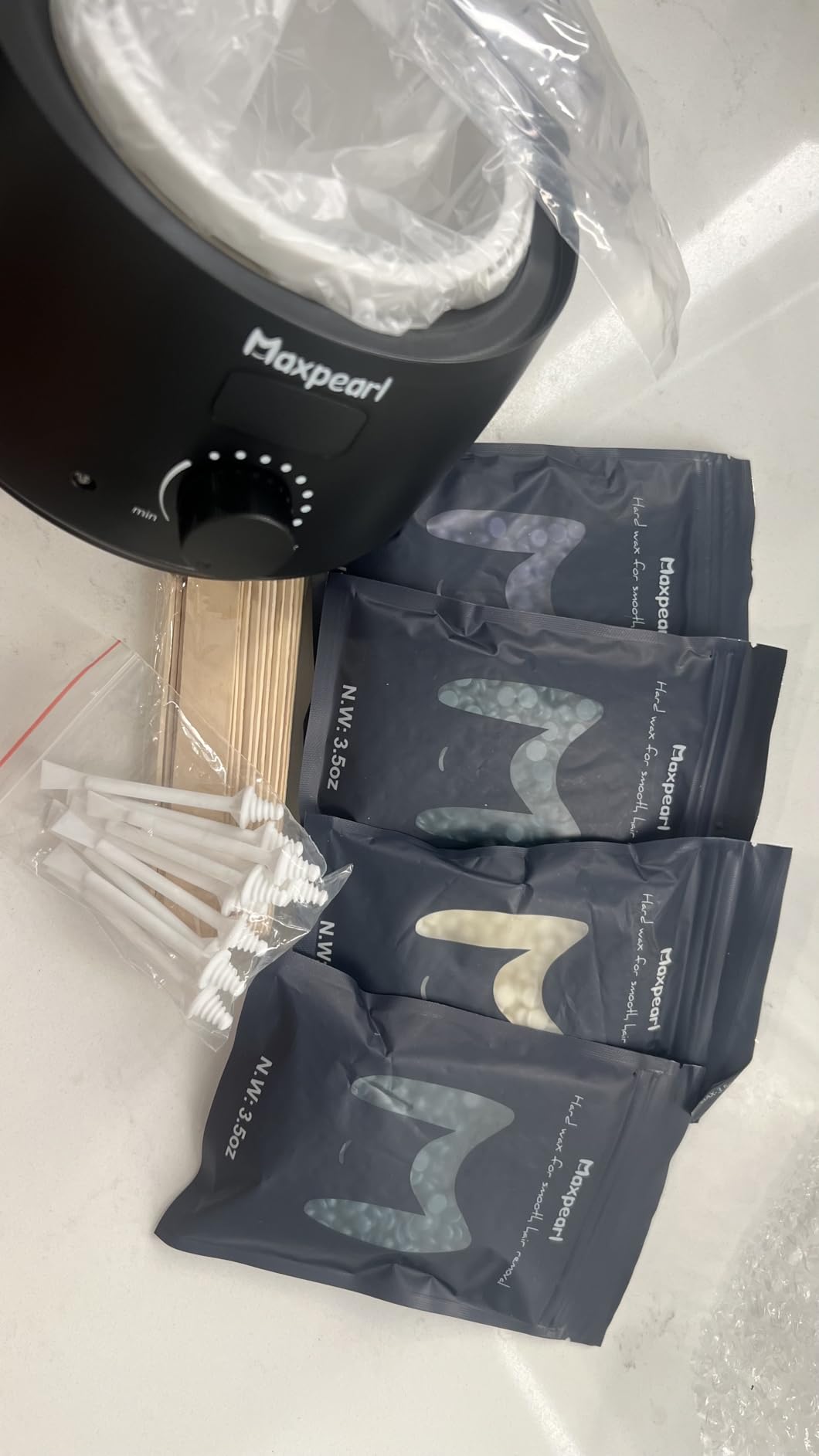 Maxpearl Digital Waxing Kit for Women Men, Easy to Use, Black customer photo 2