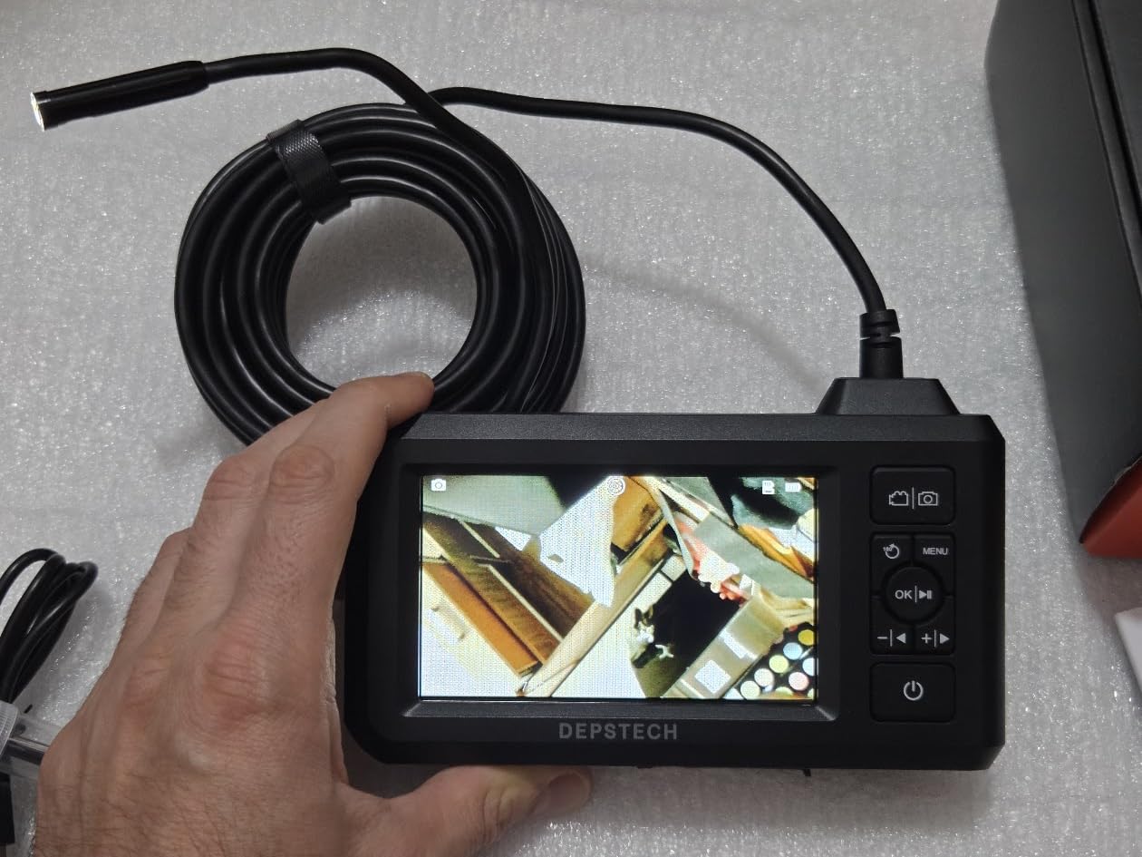 DEPSTECH Endoscope Camera with Light, Dual Lens Inspection Borescope 16.5FT customer photo 2