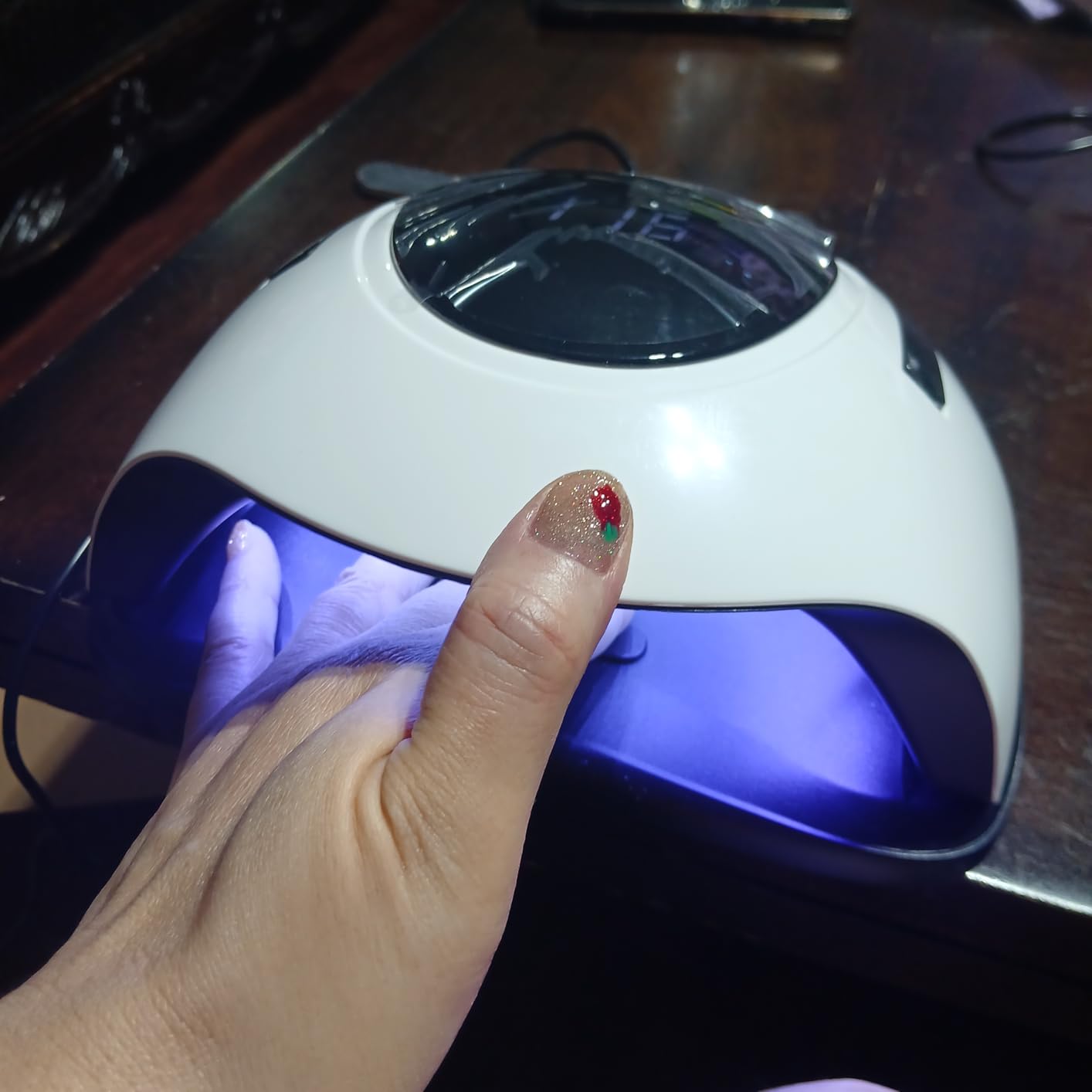 LadyMisty 268W UV LED Nail Lamp, 2026 Upgrade UV Light for Gel Nails with 57 Beads, Nail Dryer with 4 Timer Setting & LCD Touch Display, Professional Nail Lamp – Best Gifts customer photo 1