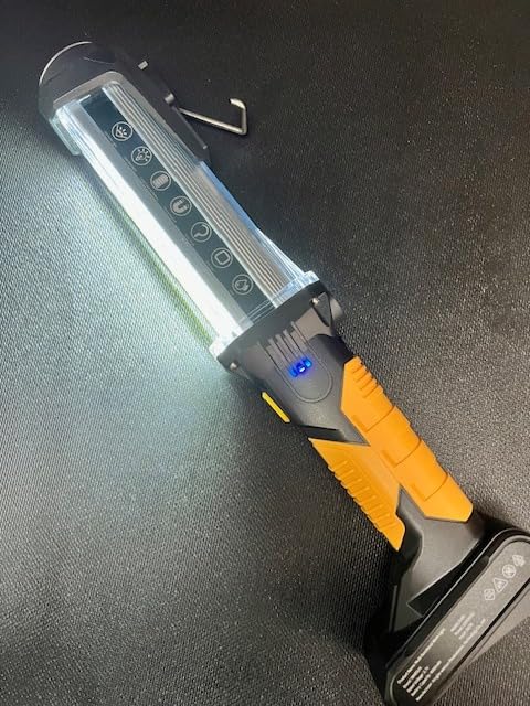 WARSUN Rechargeable COB LED Work Light-Magnetic Hands-Free Trouble Light with Hook, IPX4 Waterproof for Garage Repair, Mens Gifts-Emergency Light Tool for Adults Men Dad (Yellow) customer photo 1
