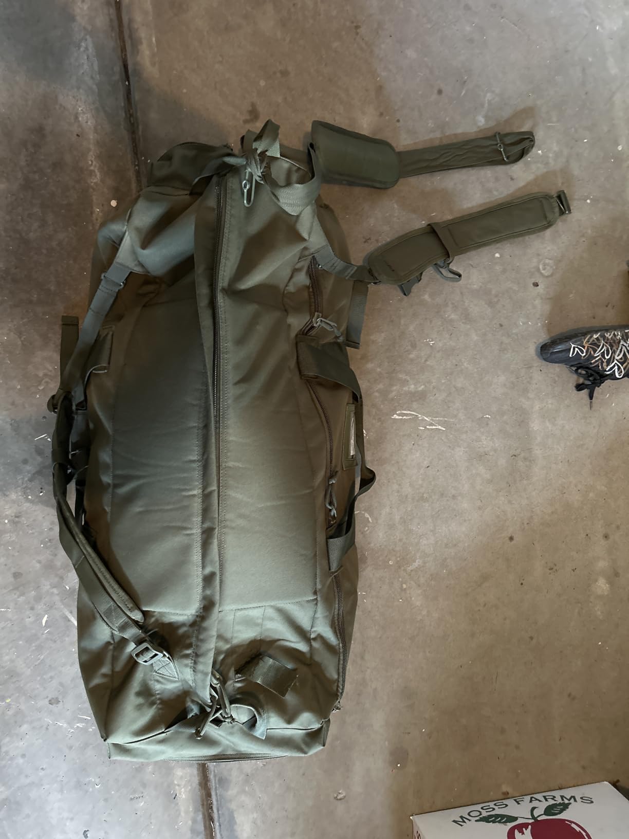 Large Military Duffle Bag Tactical Gear Load Out Bag Deployment Cargo Bag Travel Sports Equipment Duffel Luggage Bag with Backpack Straps 90L customer photo 2