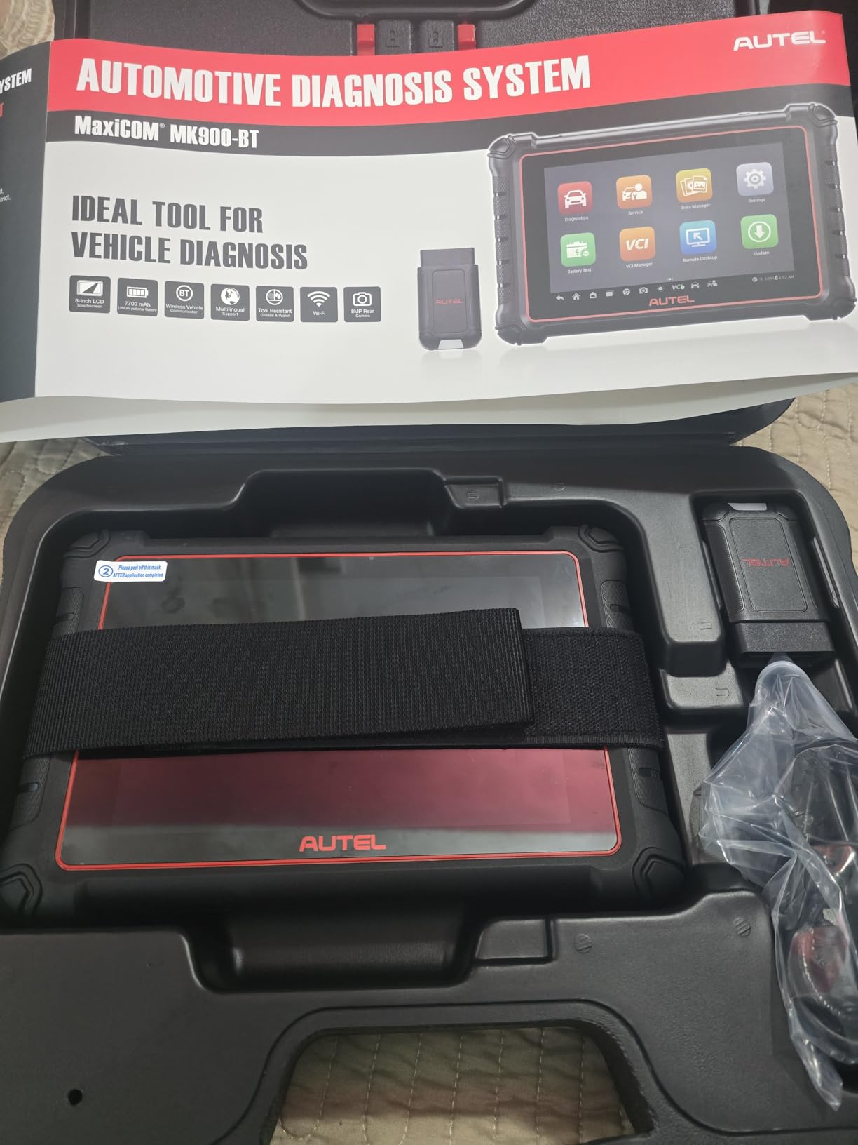 Autel Scanner MaxiCOM MK900BT Bidirectional Tool, 40+ Service, CAN-FD& DOIP customer photo 2