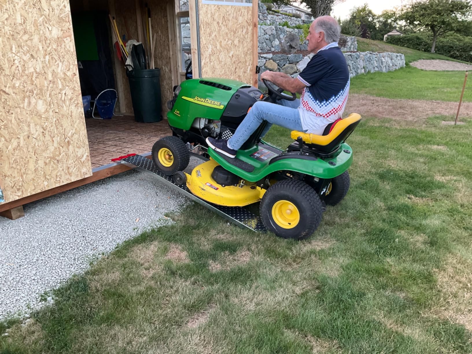 Loading Ramps - Steel Ramp Set for ATVs, Motorcycles, Mowers, Carts & More - Use with Pickup Trucks & Trailers - 1200lb Combined Capacity by Stalwart customer photo 2