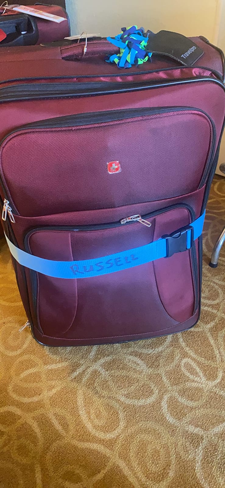 2 Pack Suitcase Belts, Adjustable Luggage Straps, Bright Colors Travel Packing Straps with Quick Release Buckle (Rainbow) customer photo 1