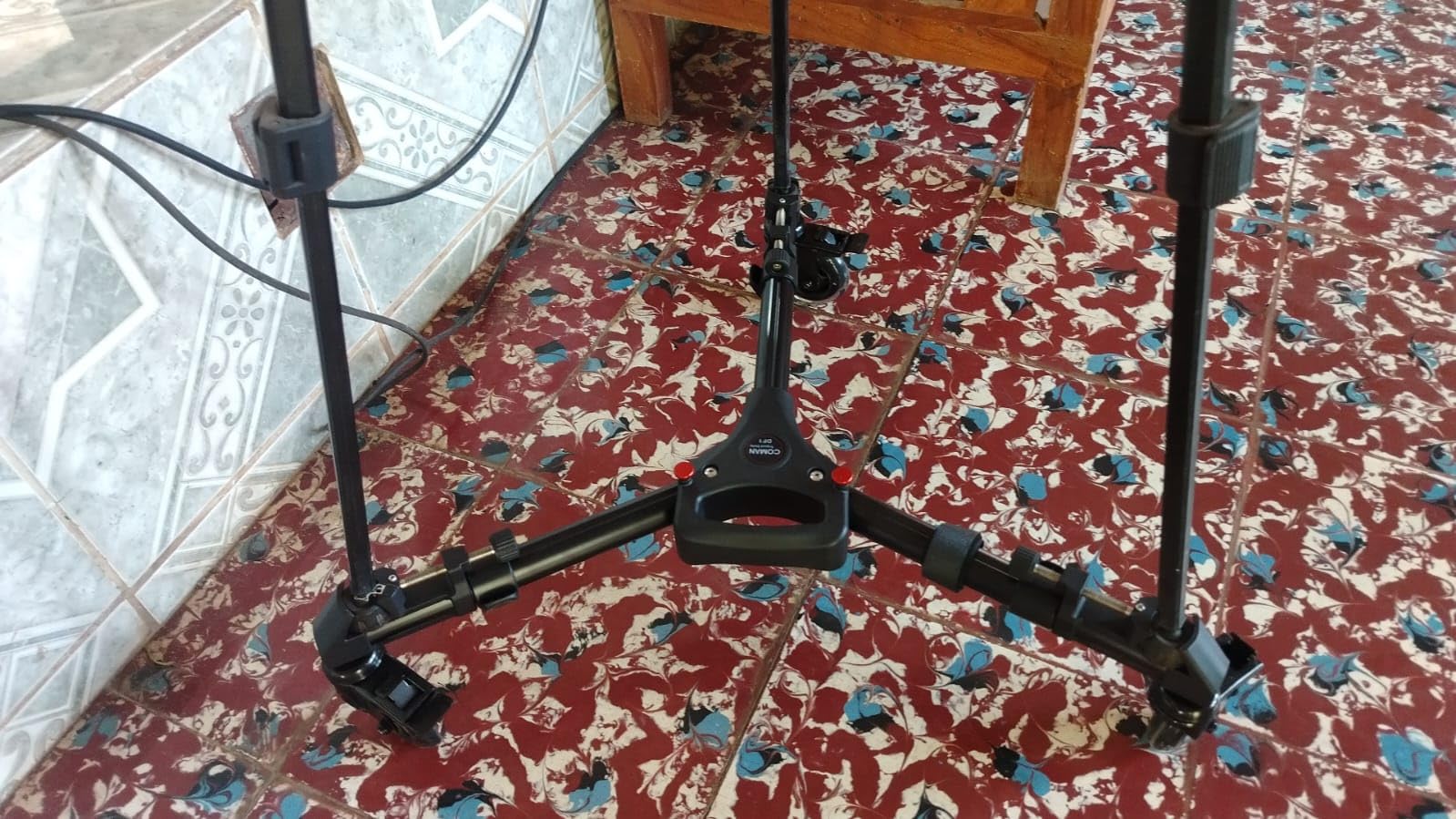 Photography Tripod Dolly, Heavy Duty with Larger 3-inch Rubber Wheels, Adjustable Leg Mounts and Carry Bag, Compatible with Most Tripods Perfect for Cameras Camcorder and Lighting Equipment Black customer photo 1