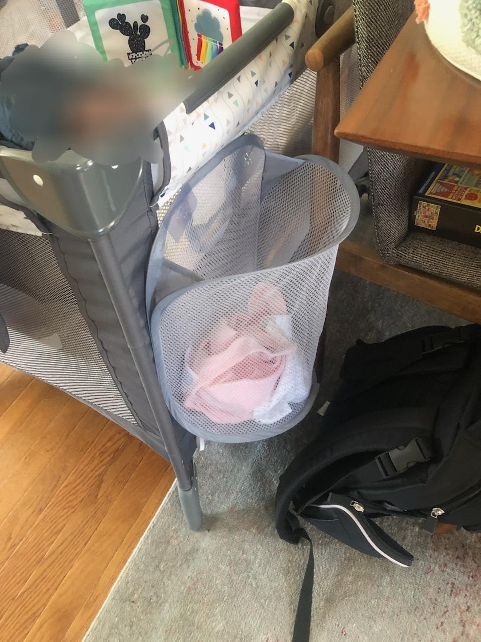 Mesh Collapsible Small Wall Laundry Baskets,Hanging Laundry Hamper,for Hotel, University Dormitory Use by HHSSALIN (1, CLASSIC) customer photo 1