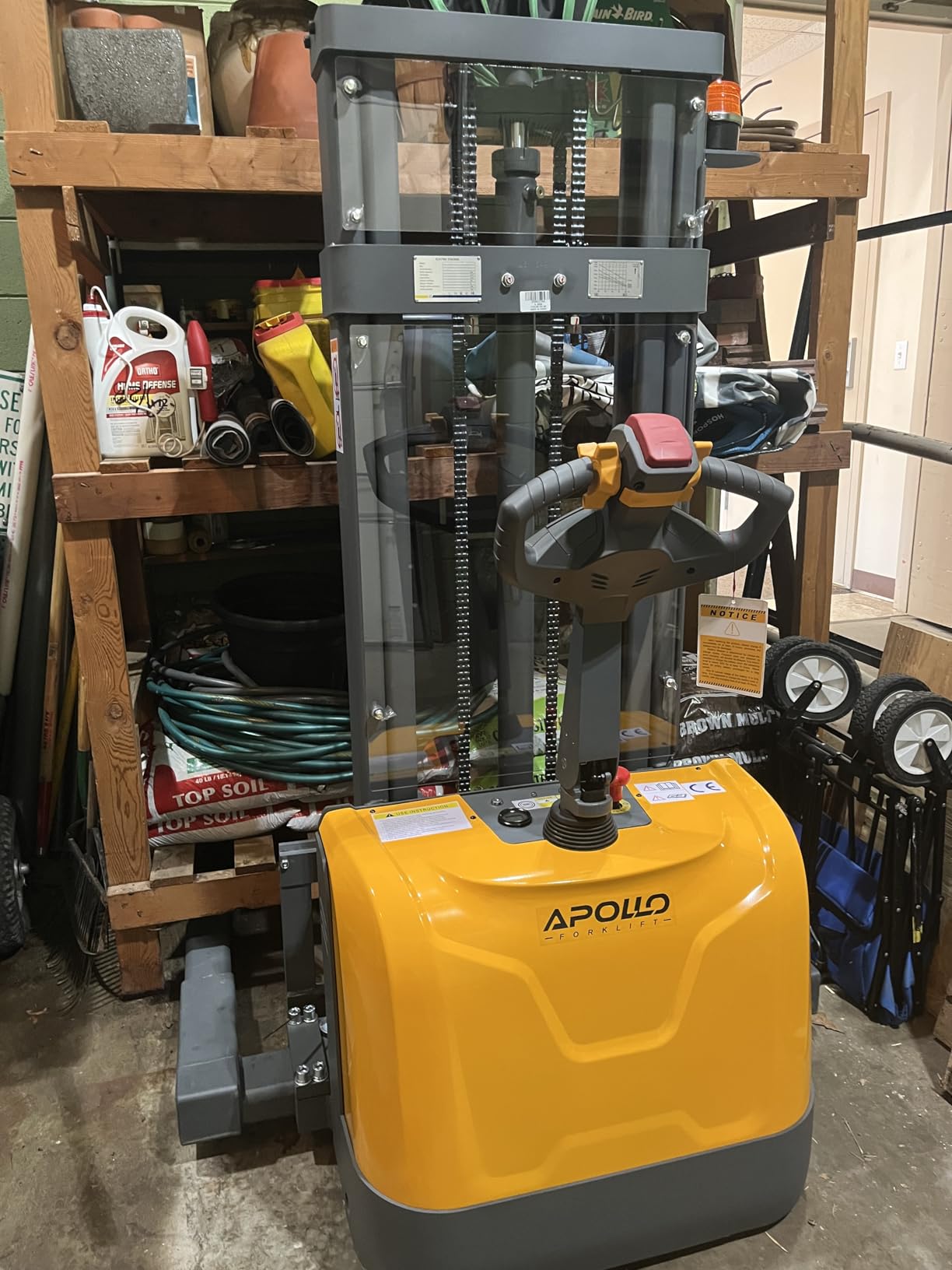 APOLLOLIFT Full Electric Stacker, 3300 lbs Capacity 118