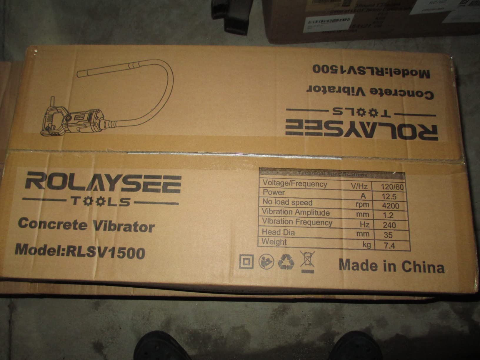 Handheld Concrete Vibrating Tool, 1500W Electric Concrete Vibrator customer photo 2