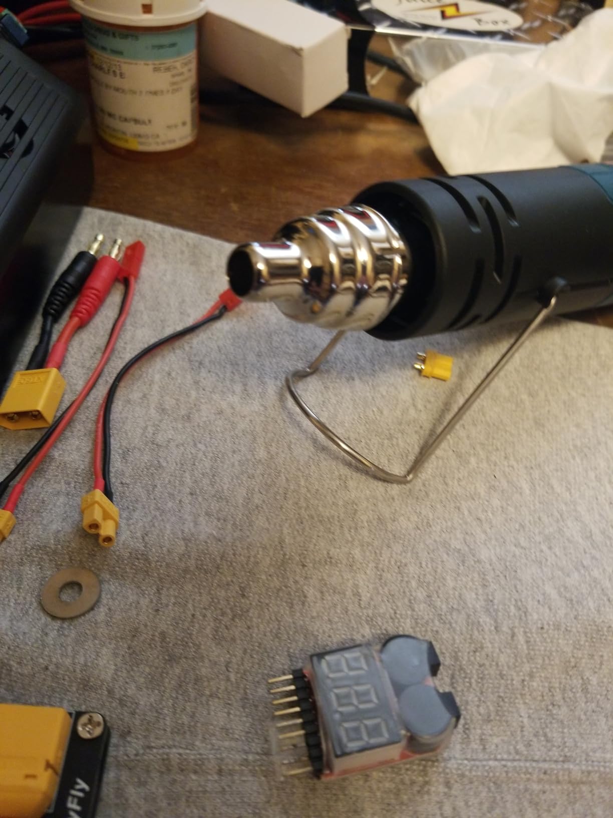 PRULDE Mini Heat Gun for Crafting, 2 Temp Settings 480℉&850℉ Fast Heat Shrink Gun with 6.6Ft UL Cord/Reflector Nozzle, Overheat Protection Hot Air Gun for Shrink Wrap/Tubing, Vinyl Wrap, Resin customer photo 2