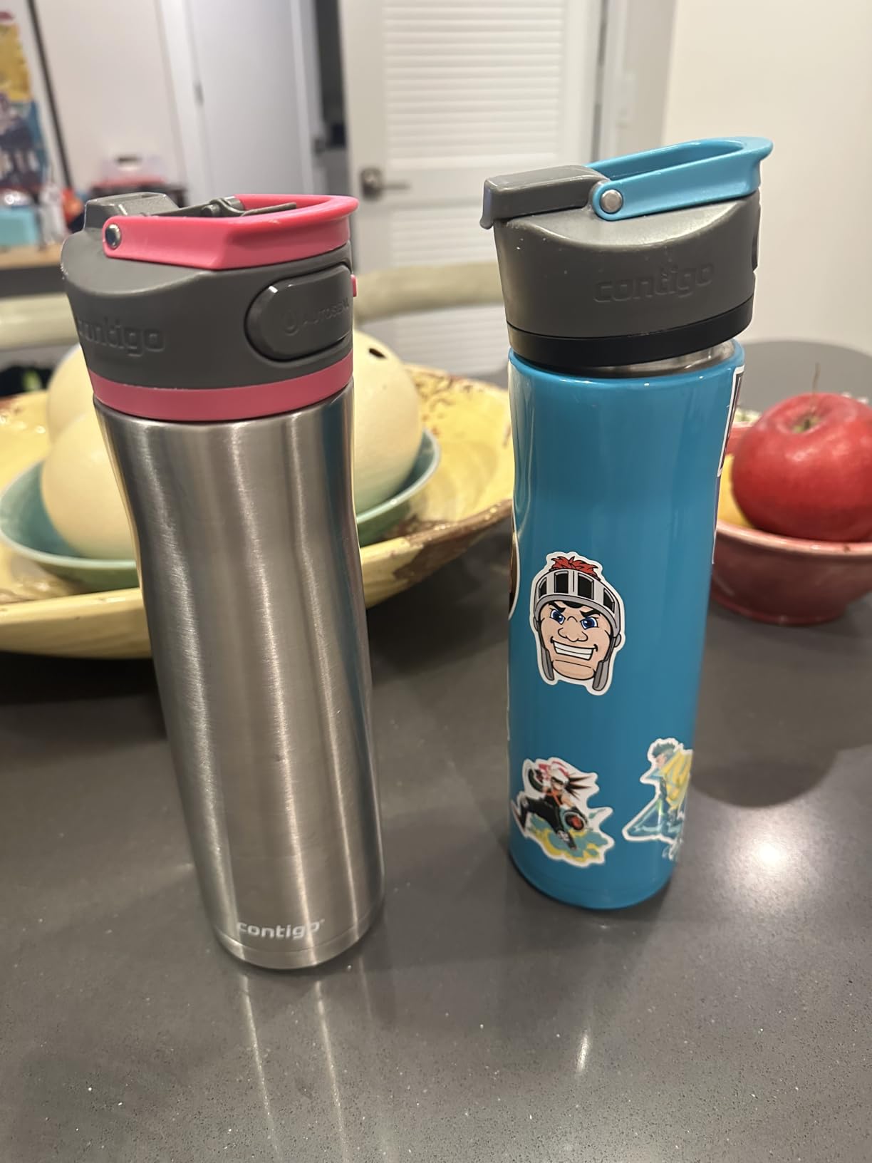 Contigo Cortland Chill 2.0 Blueberry Stainless Steel Water Bottle Vacuum-Insulated Spill-Proof Lid 24oz Ideal for Hot or Cold Drinks Interchangeable Lid Perfect for Kids & Adults customer photo 2