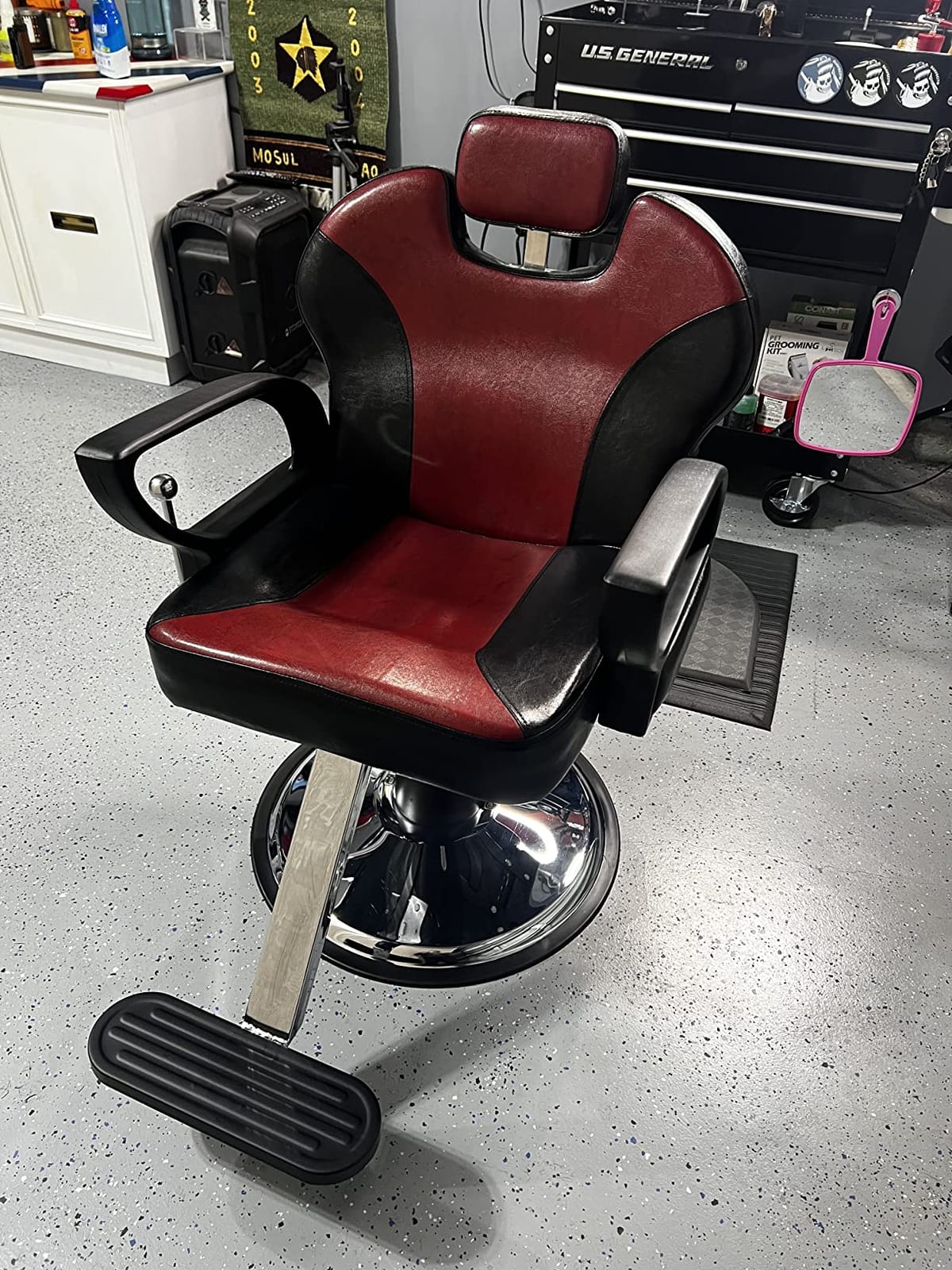 Artist hand Barbers Chairs, Heavy Duty Hydraulic Reclining Salon Chair customer photo 1