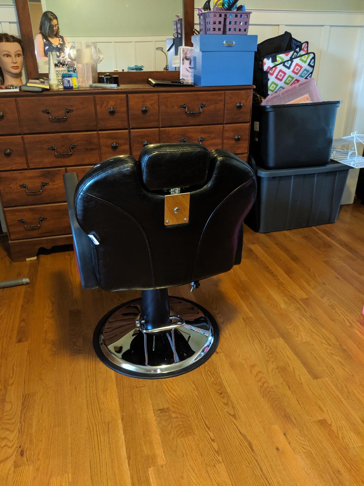 Artist hand Barbers Chairs, Heavy Duty Hydraulic Reclining Salon Chair customer photo 2