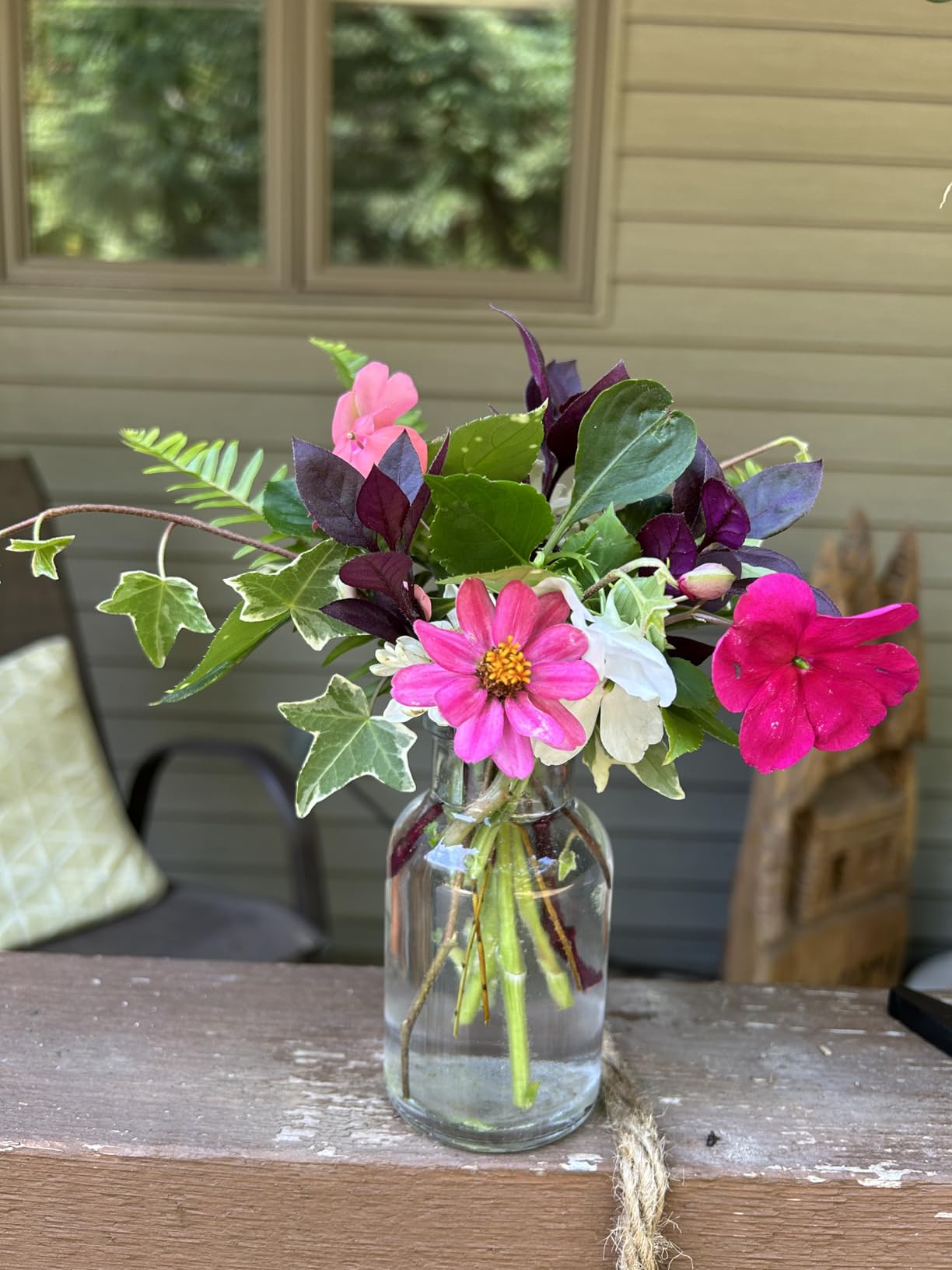 Plant Propagation Station with 5 Glass Jars, Retro Hydroponic Planter Vase customer photo 2