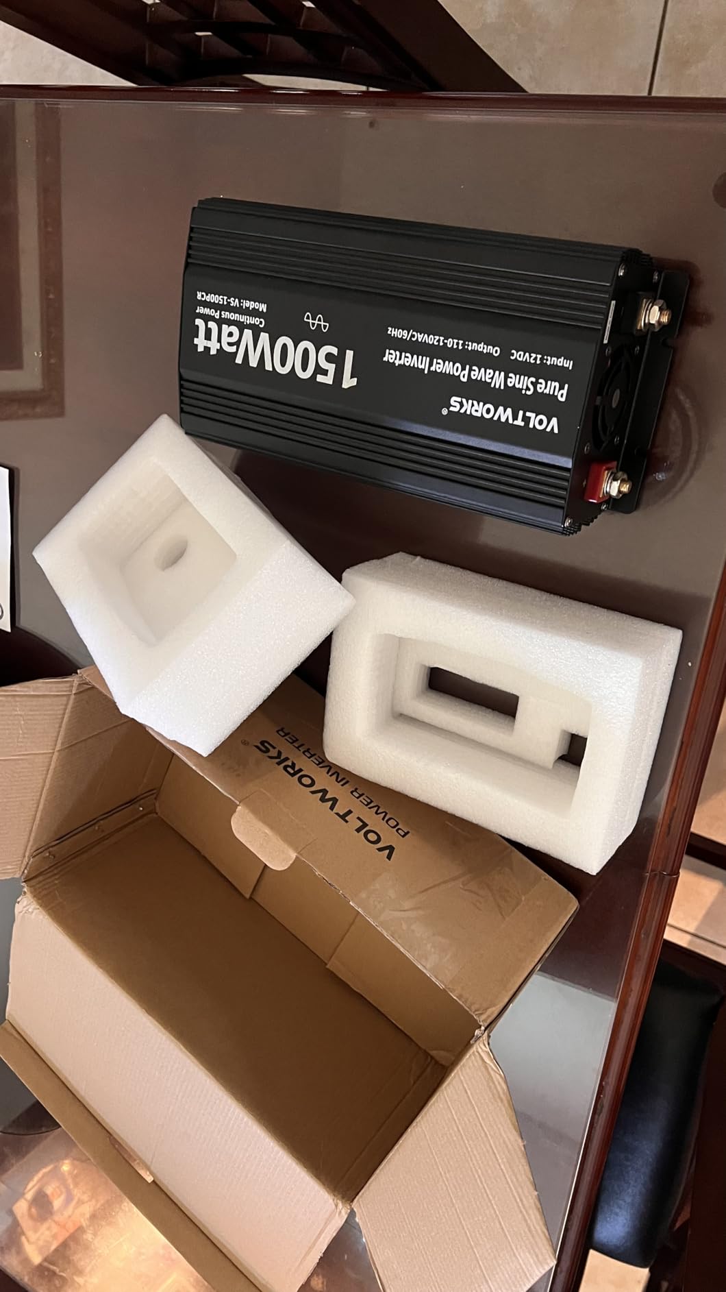 3000 Watt Pure Sine Wave Inverter 12V DC to 110V 120V AC VOLTWORKS customer photo 2