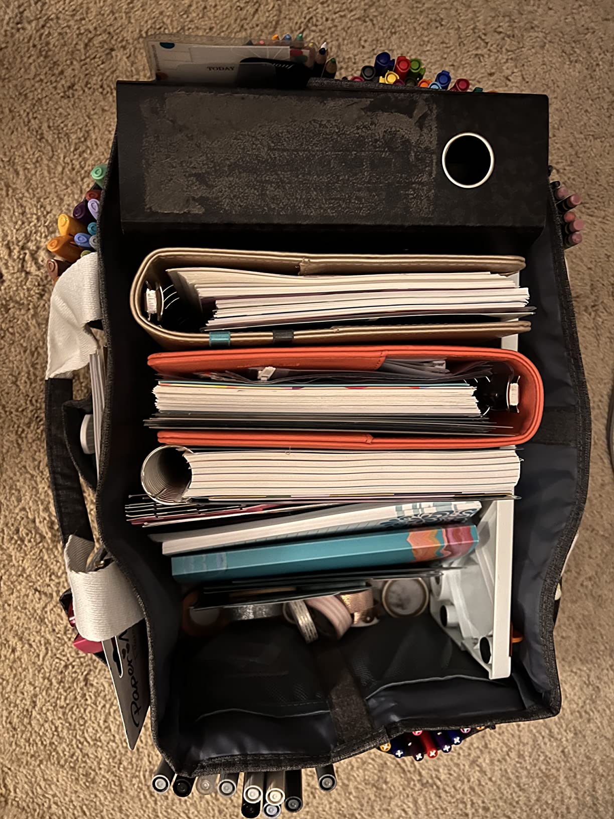 HOMEST Craft Organizer Tote Bag with Multiple Pockets customer photo 1