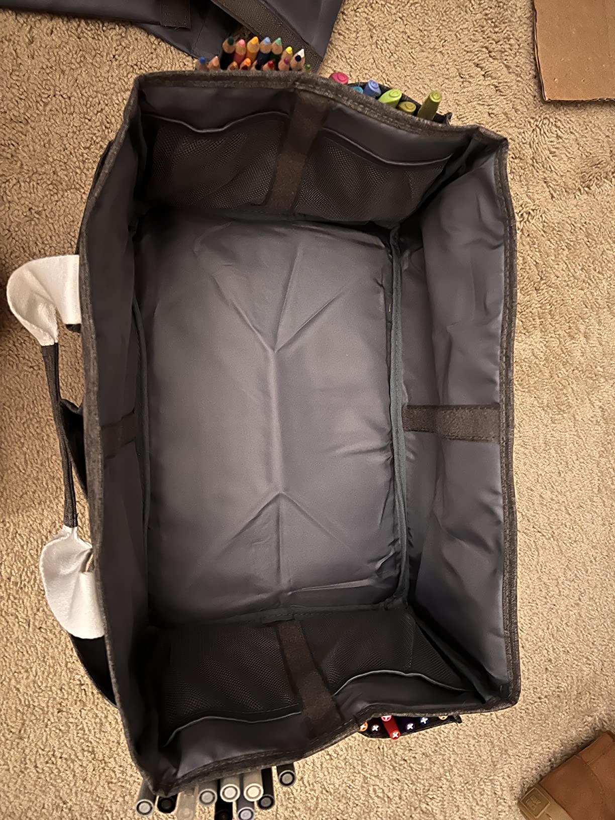 HOMEST Craft Organizer Tote Bag with Multiple Pockets customer photo 2