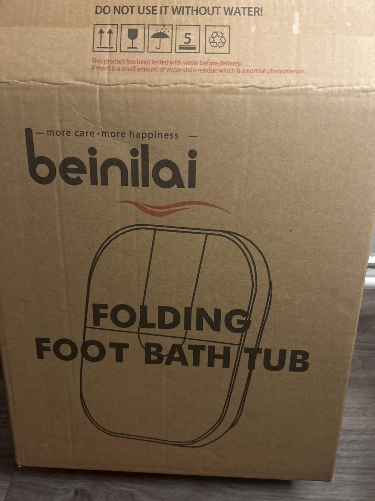 Beinilai Collapsible Foot Spa,Foot Bath with Heat and Massage and Bubble Jets,Foot Soak Tub with Six Non Motorized Rollers,Acupressure Massage Points,Red Light and Removable Pumice Stone customer photo 1