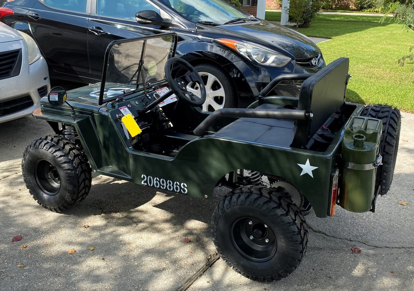 Massimo Motor Mini 125 Go Kart 125cc, Military Off-Road, ATV,UTV, 3-Speed, Semiautomatic- NEW Green customer photo 1