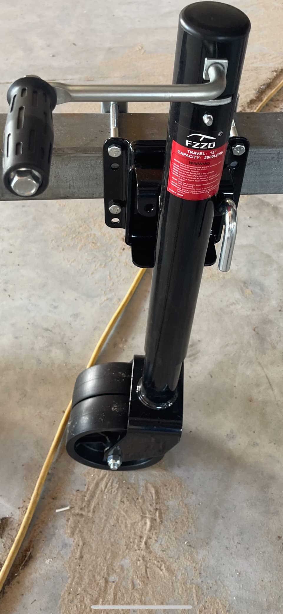 FZZD 2000lbs Trailer Jack with Wheel, Heavy Duty Swivel Boat Jack customer photo 1
