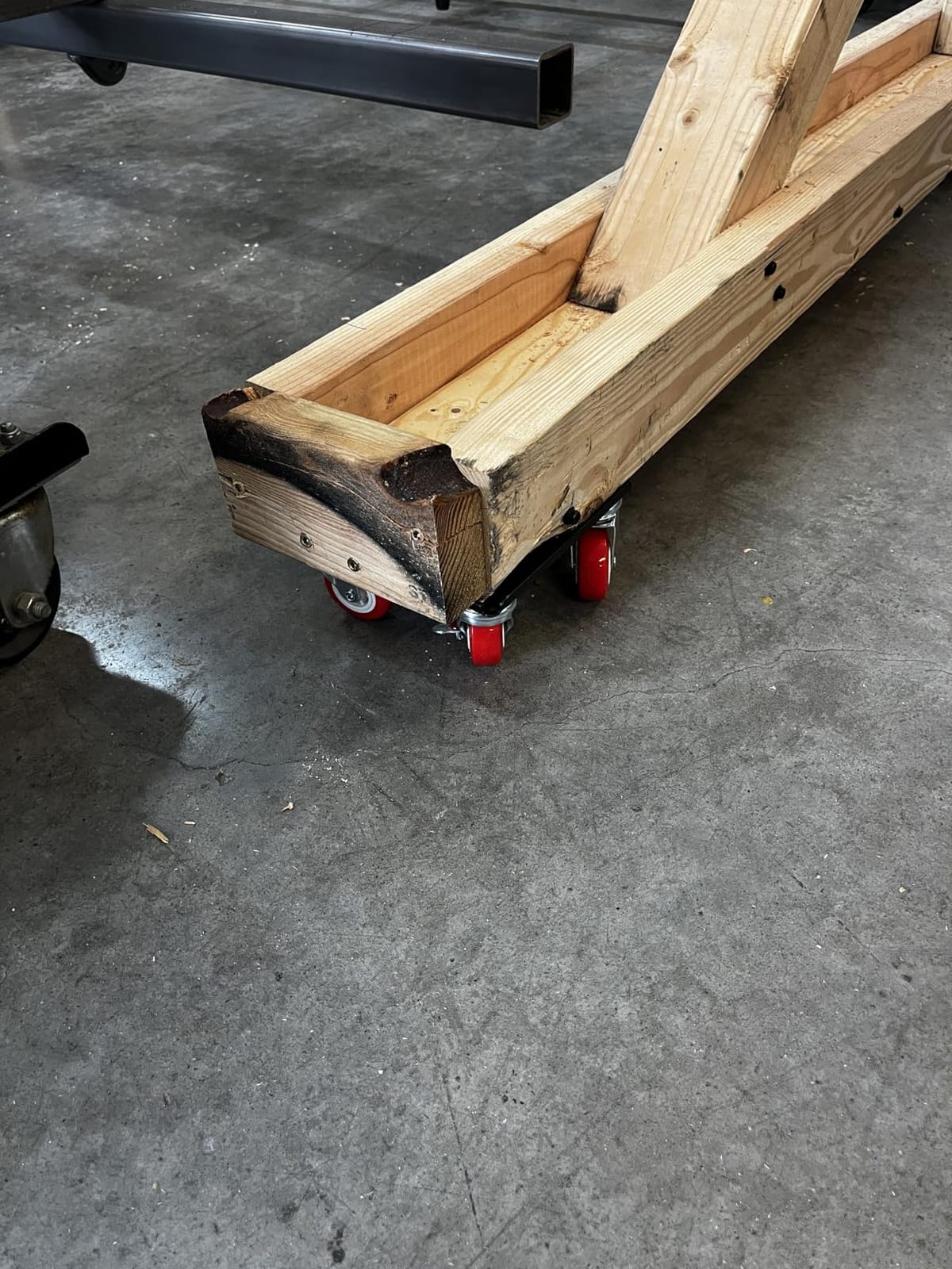MYUEA Furniture Dolly,Furniture Movers with 5 Wheels,Carbon Steel Panel Heavy Duty Dolly,Maximum Load 3474LBS,Furniture Lifter with 5 360° Rotatable Rubber Universal Wheels(Black,6.89x6.9 in) customer photo 2