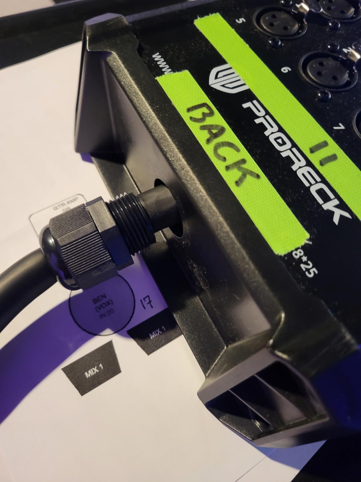 PRORECK 8-Channel Low Profile XLR Send Circuit Board Snake Cables, XLR Splitter Cable for Live, Recording, Stage, Studio, 25 Feet Long customer photo 1