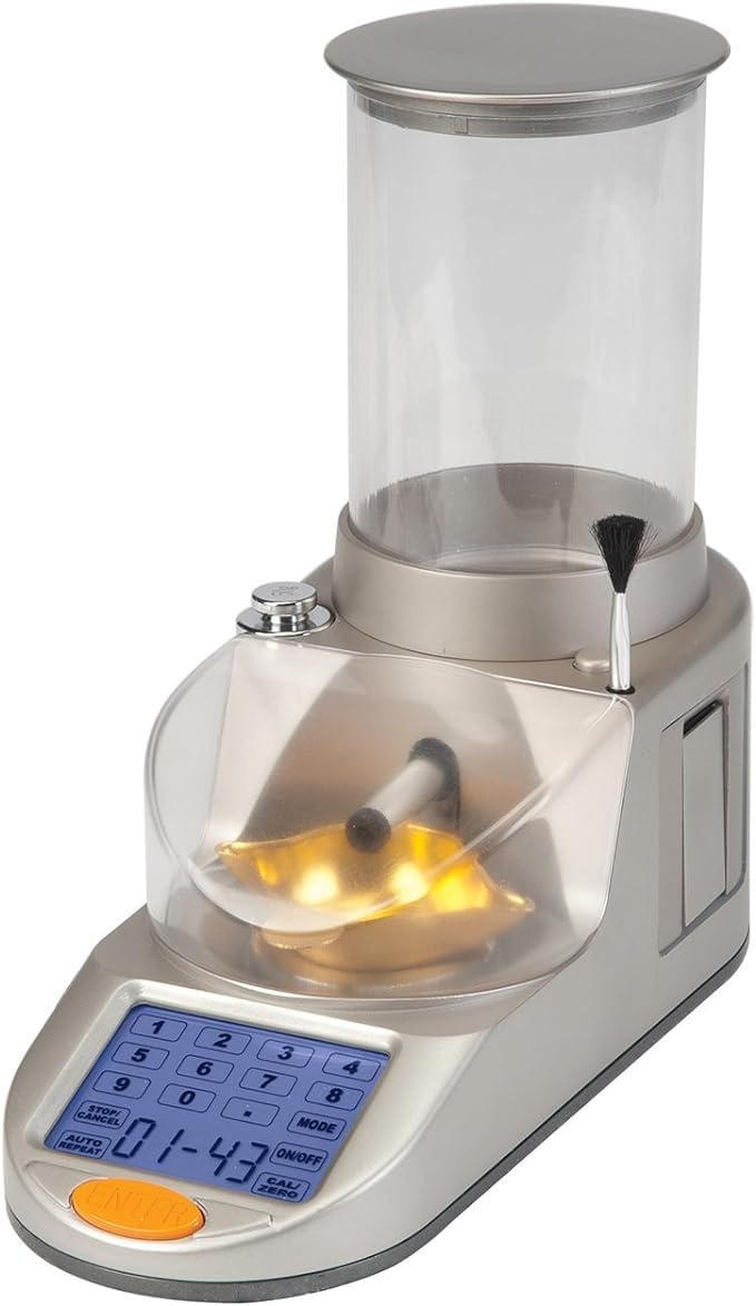 Digital Powder Scale - Powder Measure Dispenser Supplies and Equipment - ±0.1 Grain Accuracy, Anti-Static Anti-Drift Technology, Auto Trickle customer photo 2