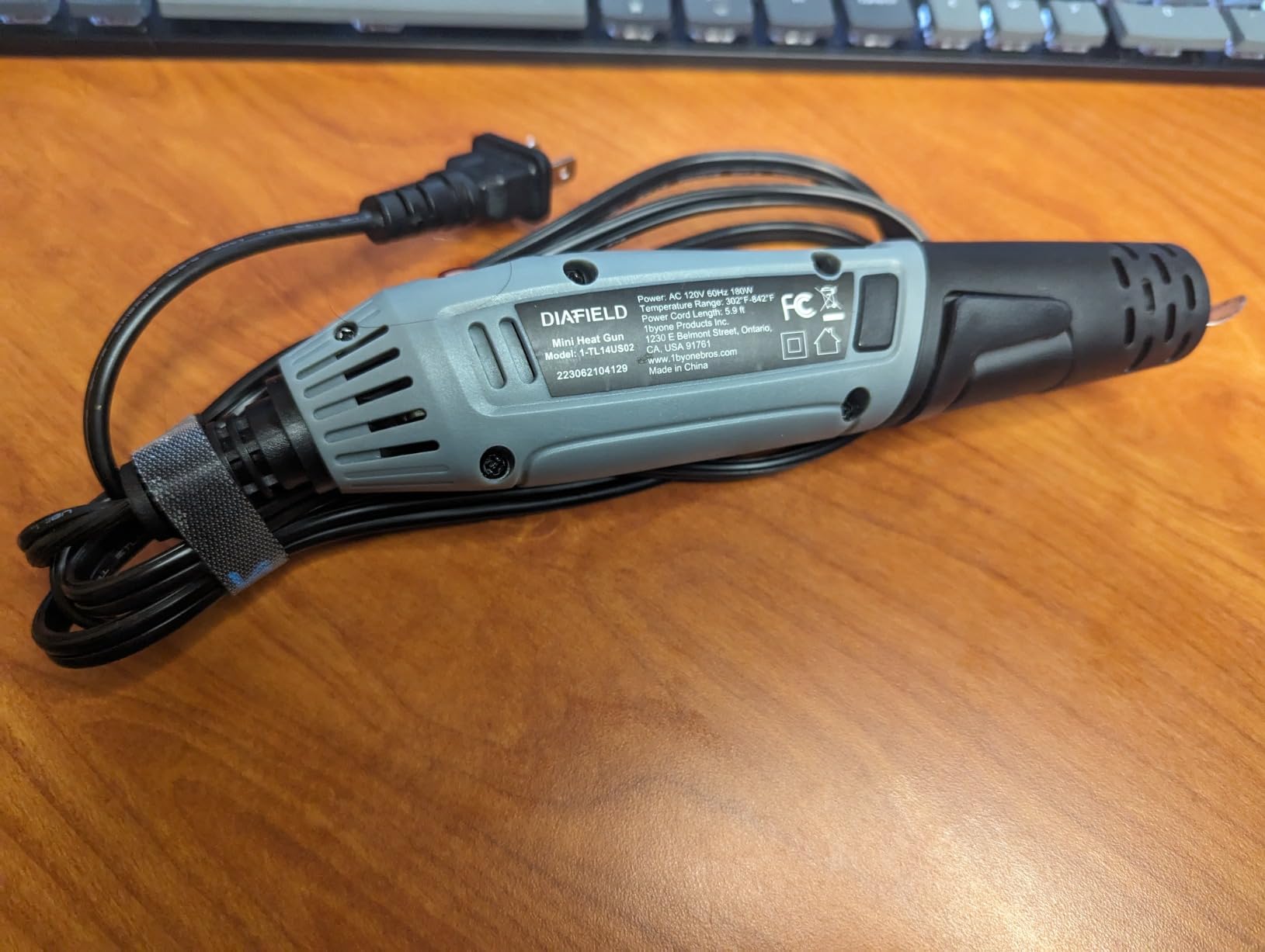 DIAFIELD Mini Heat Gun with 2 Temp Setting 302℉-842℉ customer photo 1