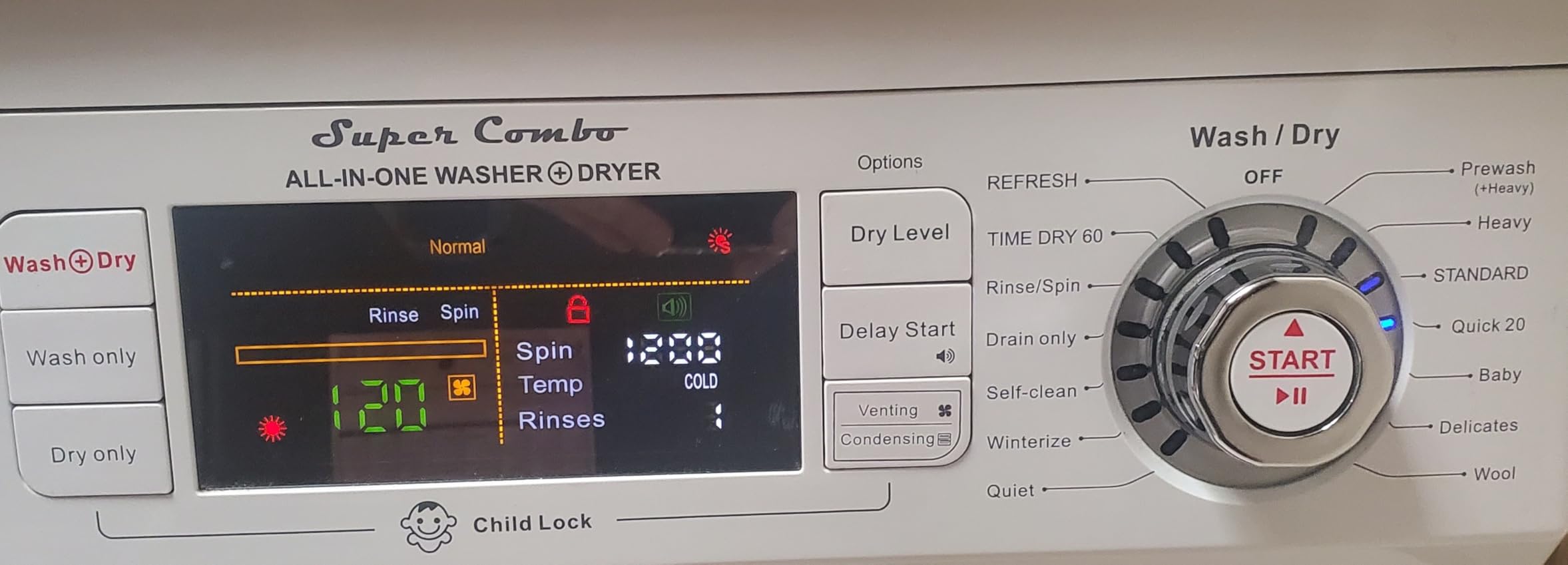Equator All-in-One Washer Dryer VENTLESS/VENTED PET cycle 1.62cf/15lbs 110V in Silver customer photo 1