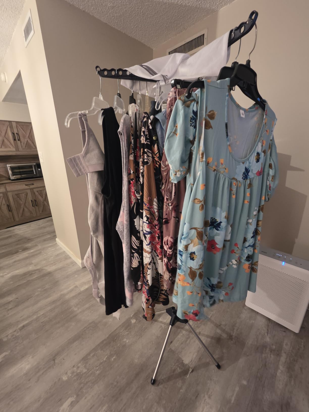 SONGMICS Clothes Drying Rack, 61.6-Inch Drying Rack, 3 Rotatable Arms customer photo 1
