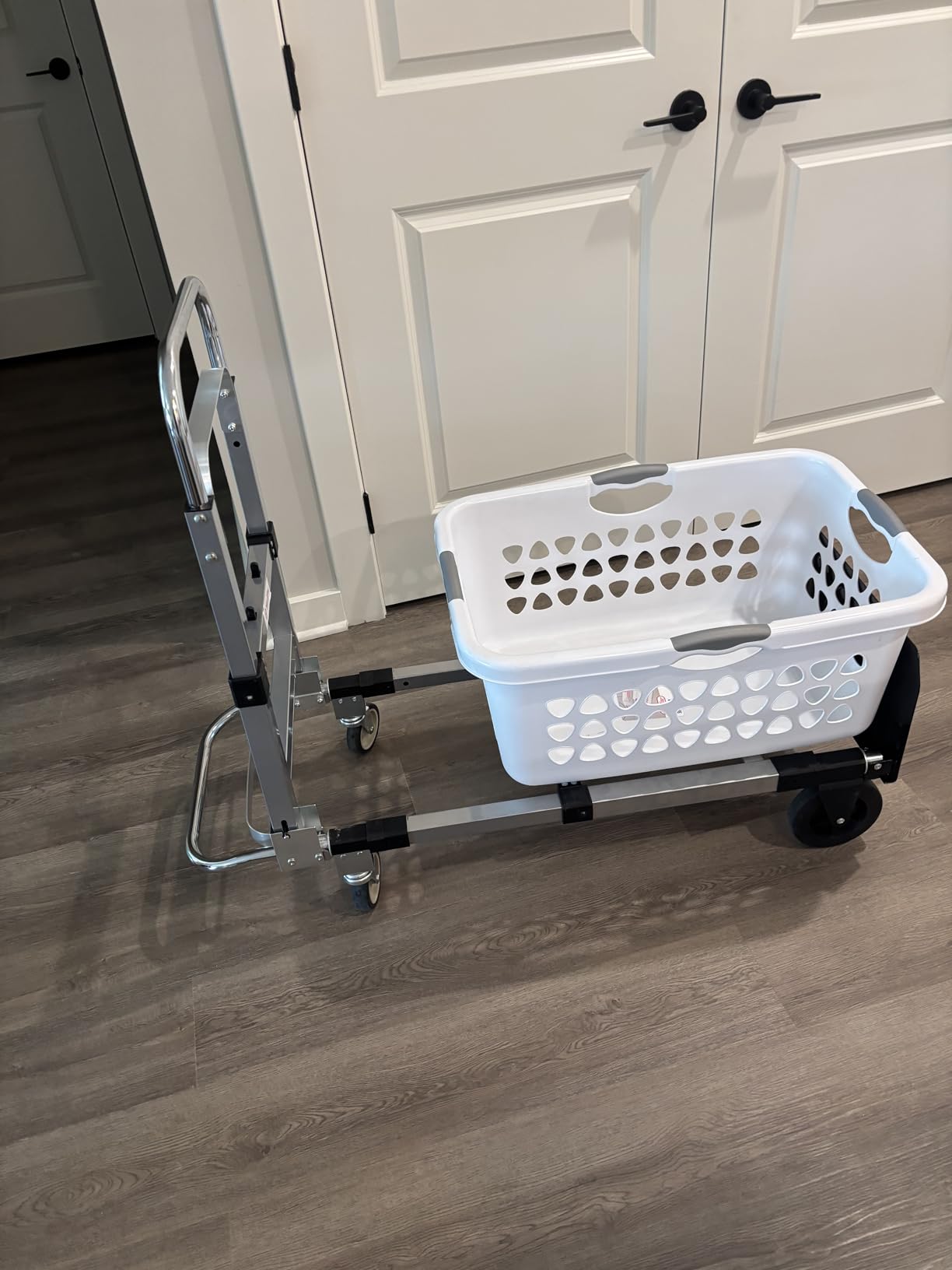 Suzhi Hand Truck Dolly Cart Heavy Duty/with 2 Wheels,600 Lbs Load, 2 Straps for Moving Furniture/Appliance/Carton/Warehouse/Office customer photo 1