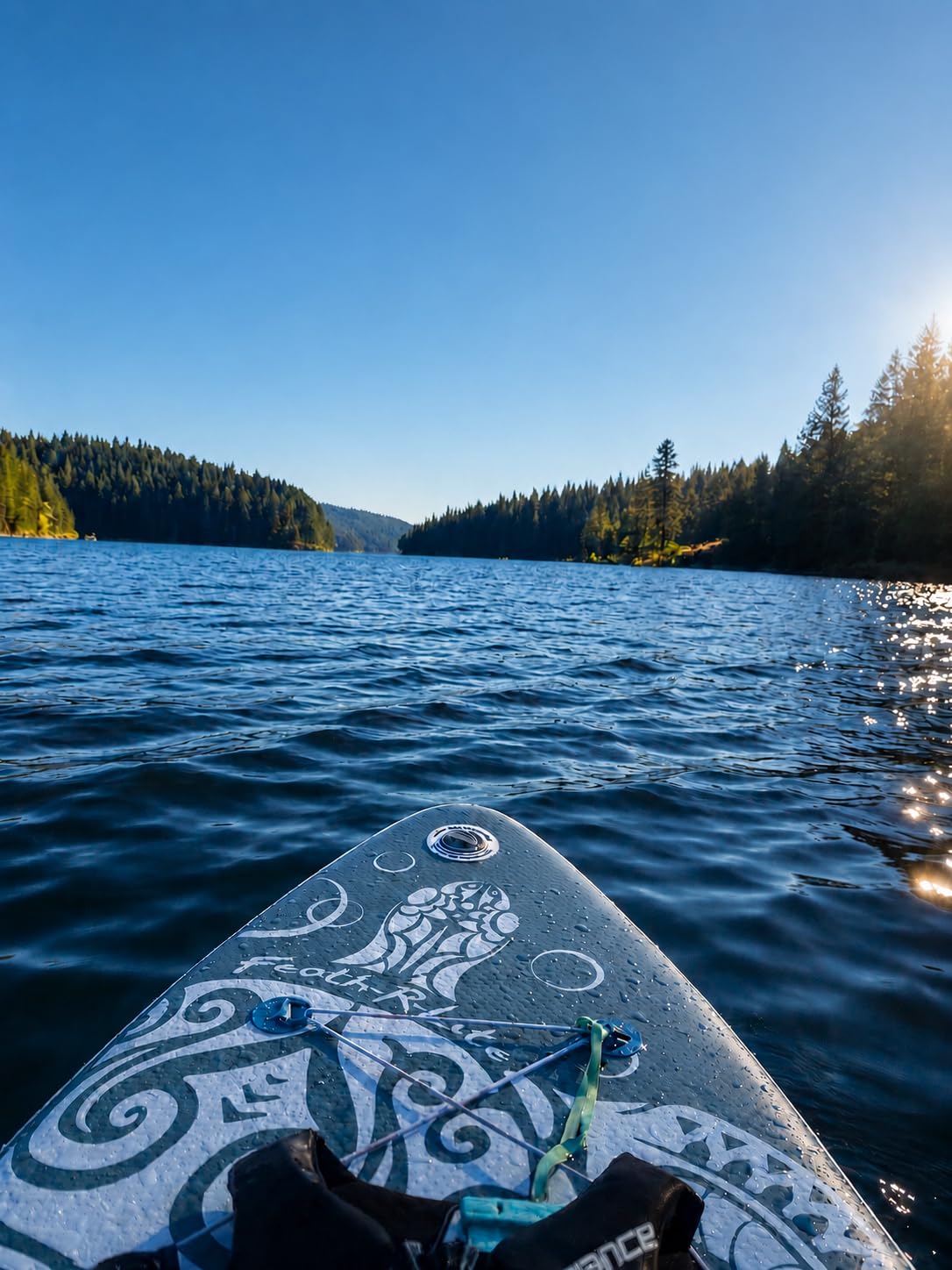 FEATH-R-LITE Inflatable Stand Up Paddle Board with Beginner SUP Accessories customer photo 2