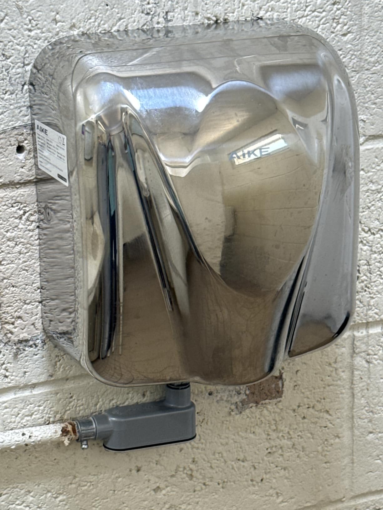 AIKE Elephant Power Hand Dryer for Commercial Bathroom Brushed,Model AK2812 customer photo 1