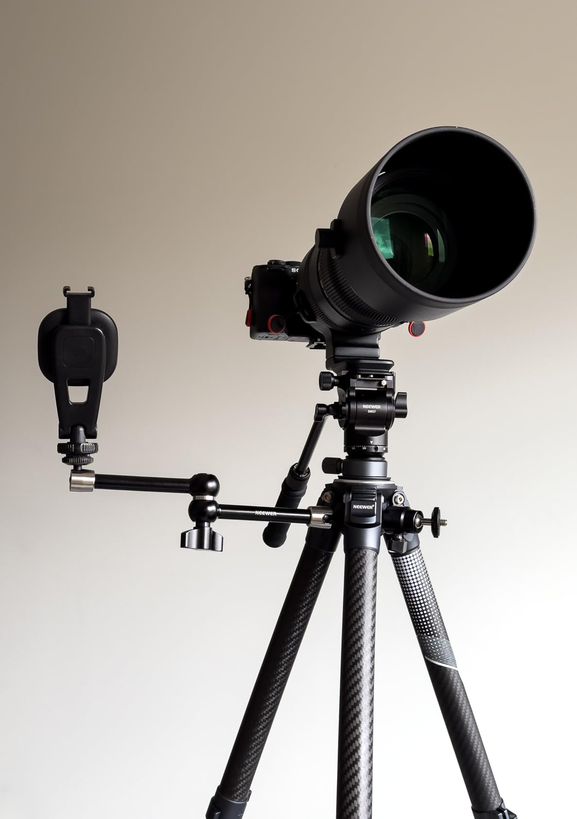 NEEWER Tripod Fluid Head with +/-10° Leveling Base(37mm Dia.), Metal, GM27 customer photo 1