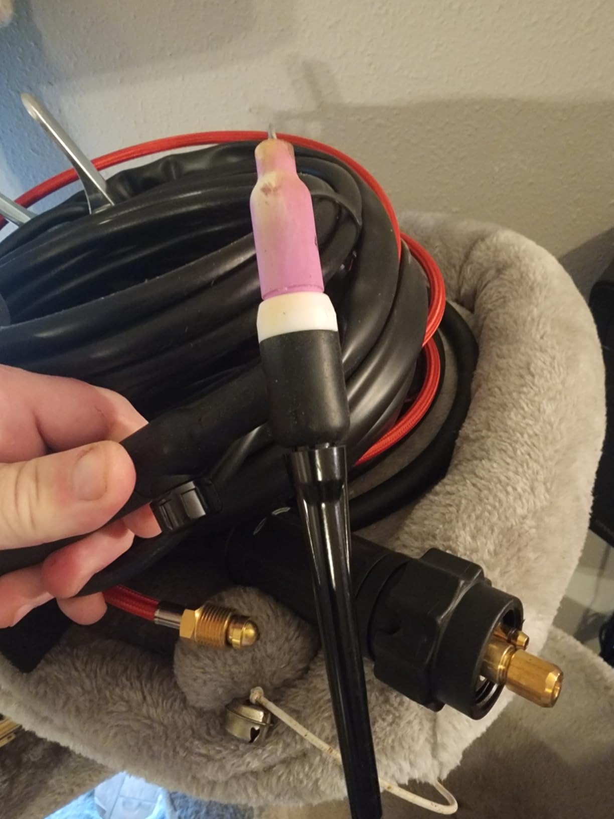 ARCCAPTAIN TIG Welding Gun, WP-17V Argon TIG Torch with 13 FT Red Air Hose customer photo 1