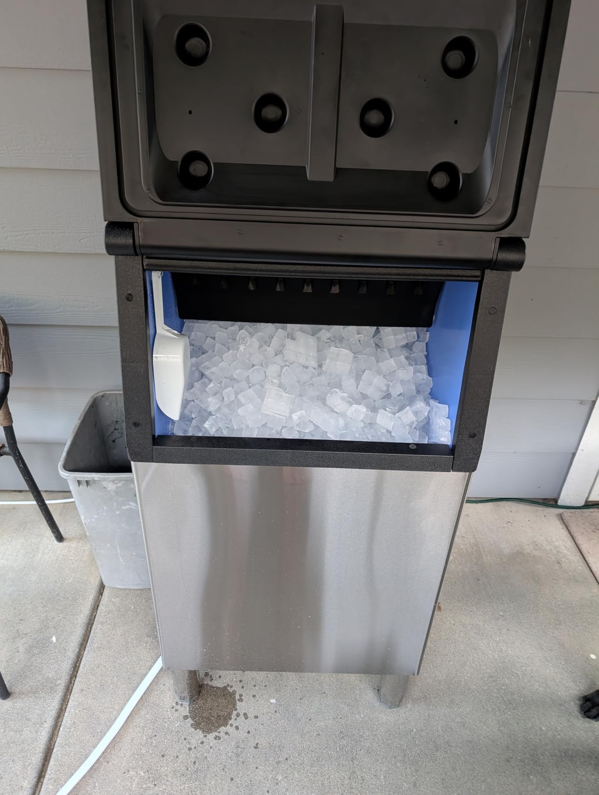 EUHOMY Commercial Ice Maker Machine,400lbs/24H,250lbs Bin,Stainless Steel customer photo 1