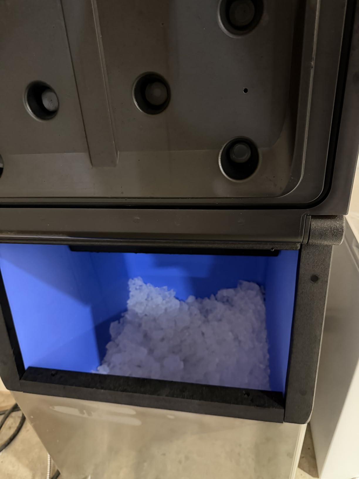 EUHOMY Commercial Ice Maker Machine,400lbs/24H,250lbs Bin,Stainless Steel customer photo 2