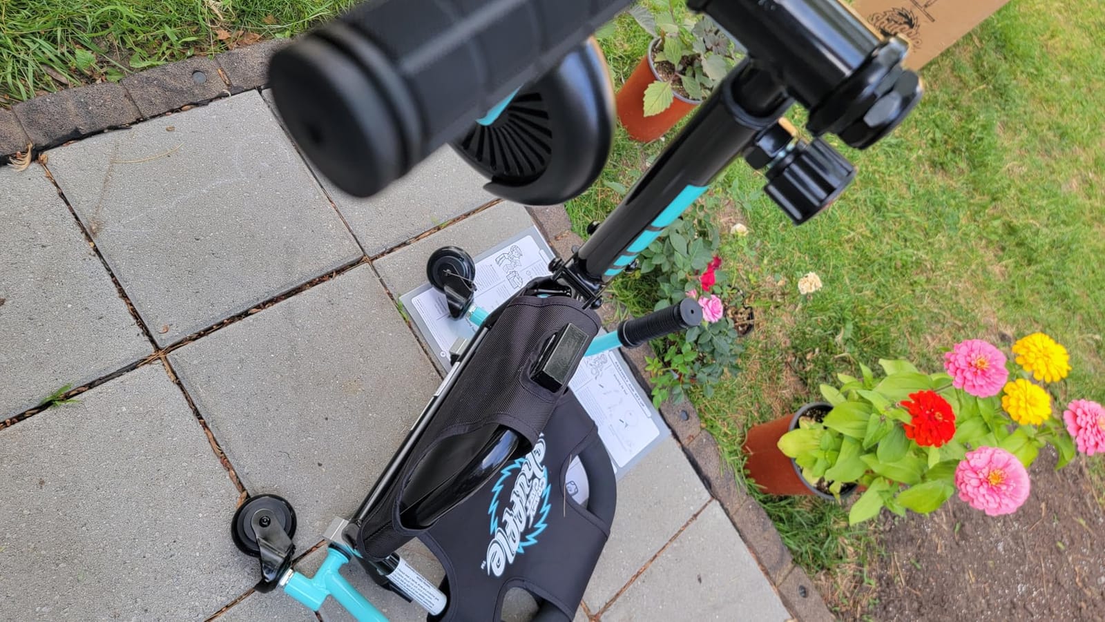 Crazy Cart Shuffle Go Kart | Manual Drift Cart (Black/Teal) customer photo 2