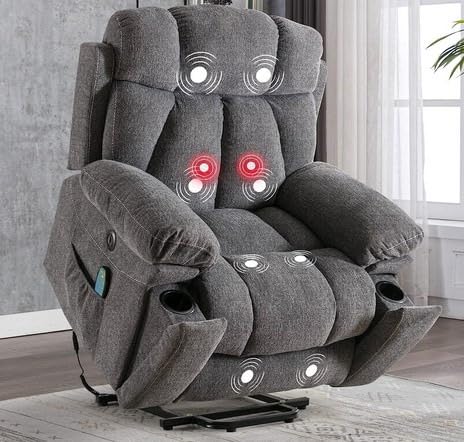 CANMOV Power Lift Recliner Chair for Elderly, Lift Chair with Massage Heat customer photo 2