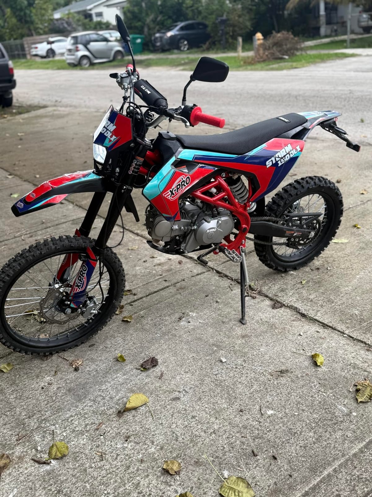 X-PRO 150 Dirt Bike Storm DLX 150 4-Speed Manual Transmission with All Lights, Electric/Kick Start, Big 19