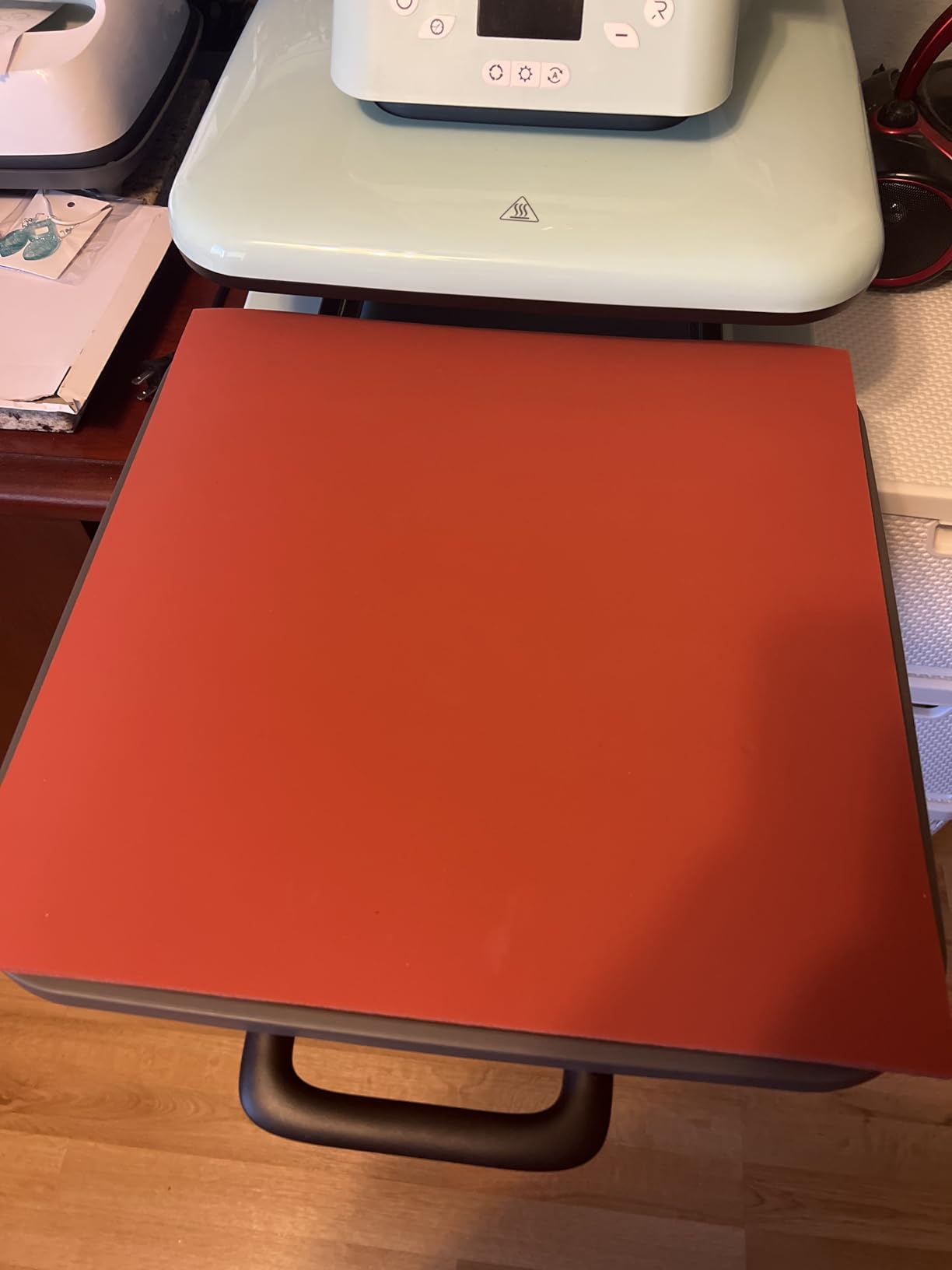 15 x 15 Inch Silicone Heat Press Mat Pad, 0.3” Thickest Silicone Pad for Heat Press Machine, Flat Heat Transfer Press Replacement Pad customer photo 1