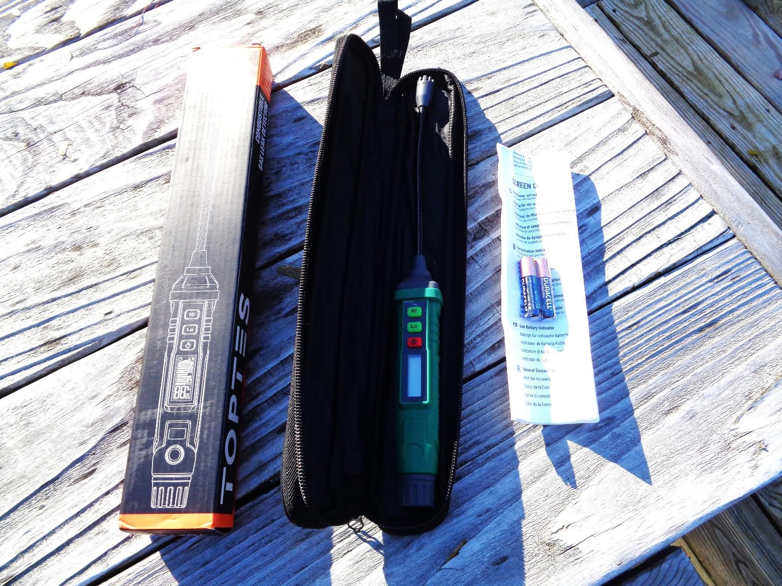 TopTes PT210S Gas Leak Detector, Natural Gas Detector with 4-inch Probe, Propane Leak Detector Locating Combustible Gases Like Natural Gas, Methane for Home, Measures%LEL (Incl. Batteries) - Orange customer photo 1