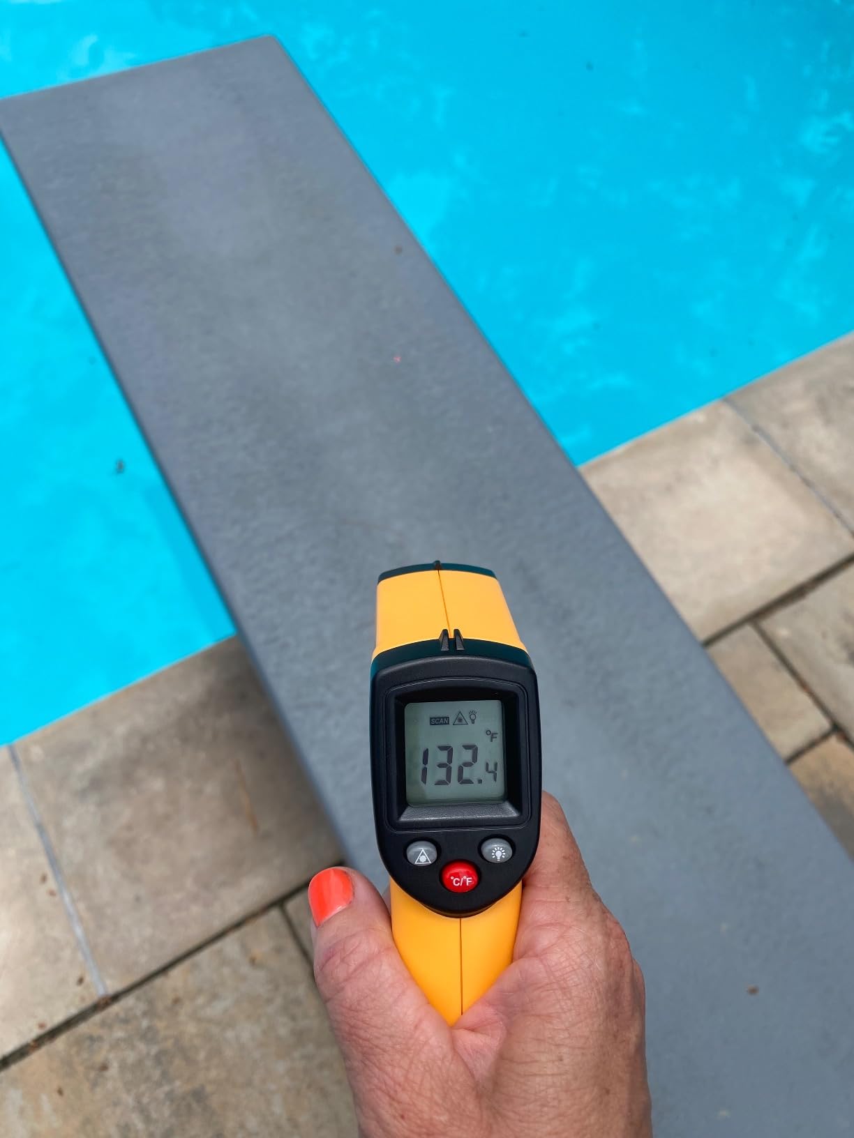 Global Pool Products 8' Sand Diving Board Replacement for Inground Swimming Pools GPP-DB-GX8-S customer photo 2
