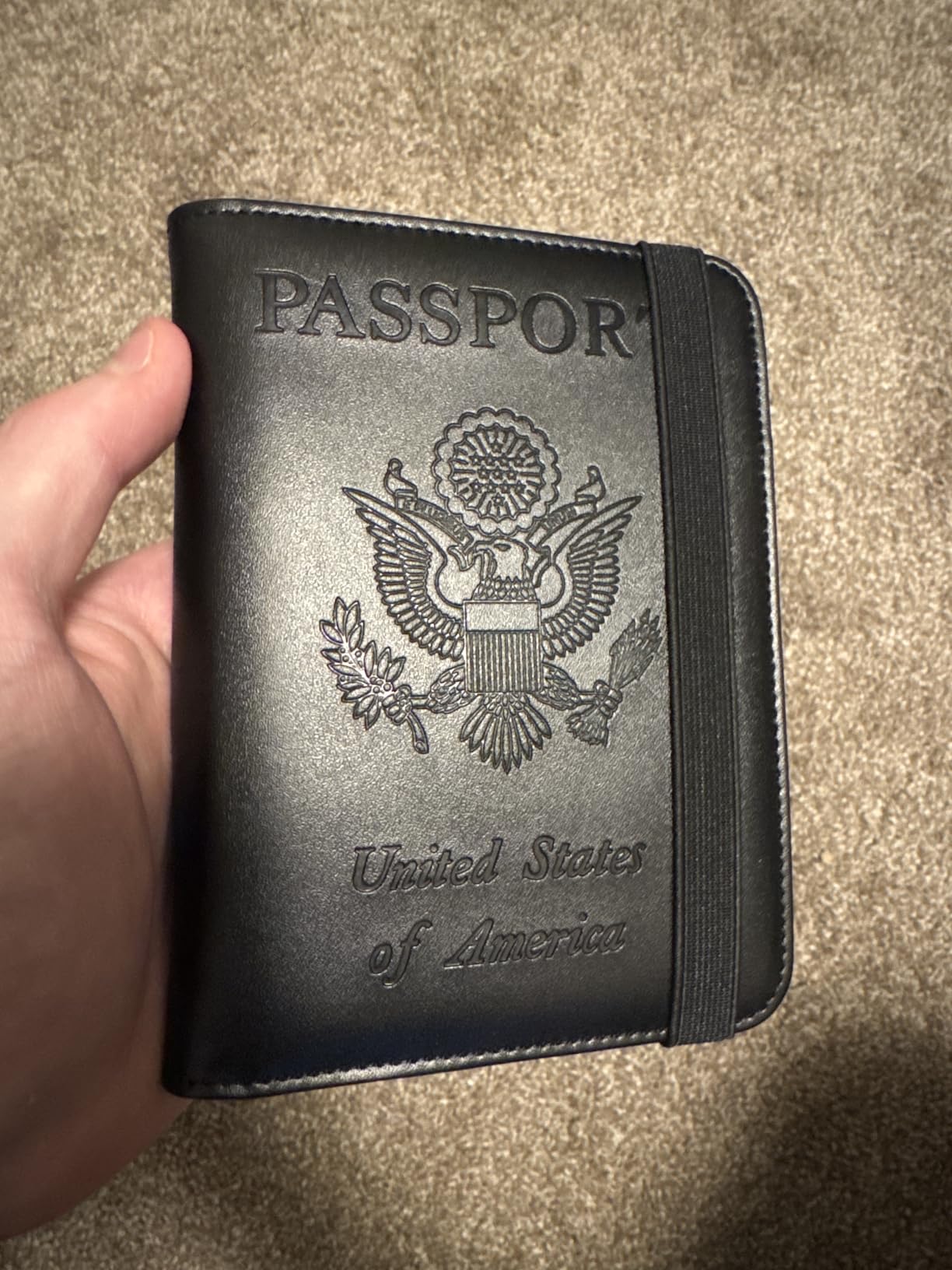 Airtag Passport Holder, Travel Essentials, Passport Cover, RFID Wallet customer photo 2