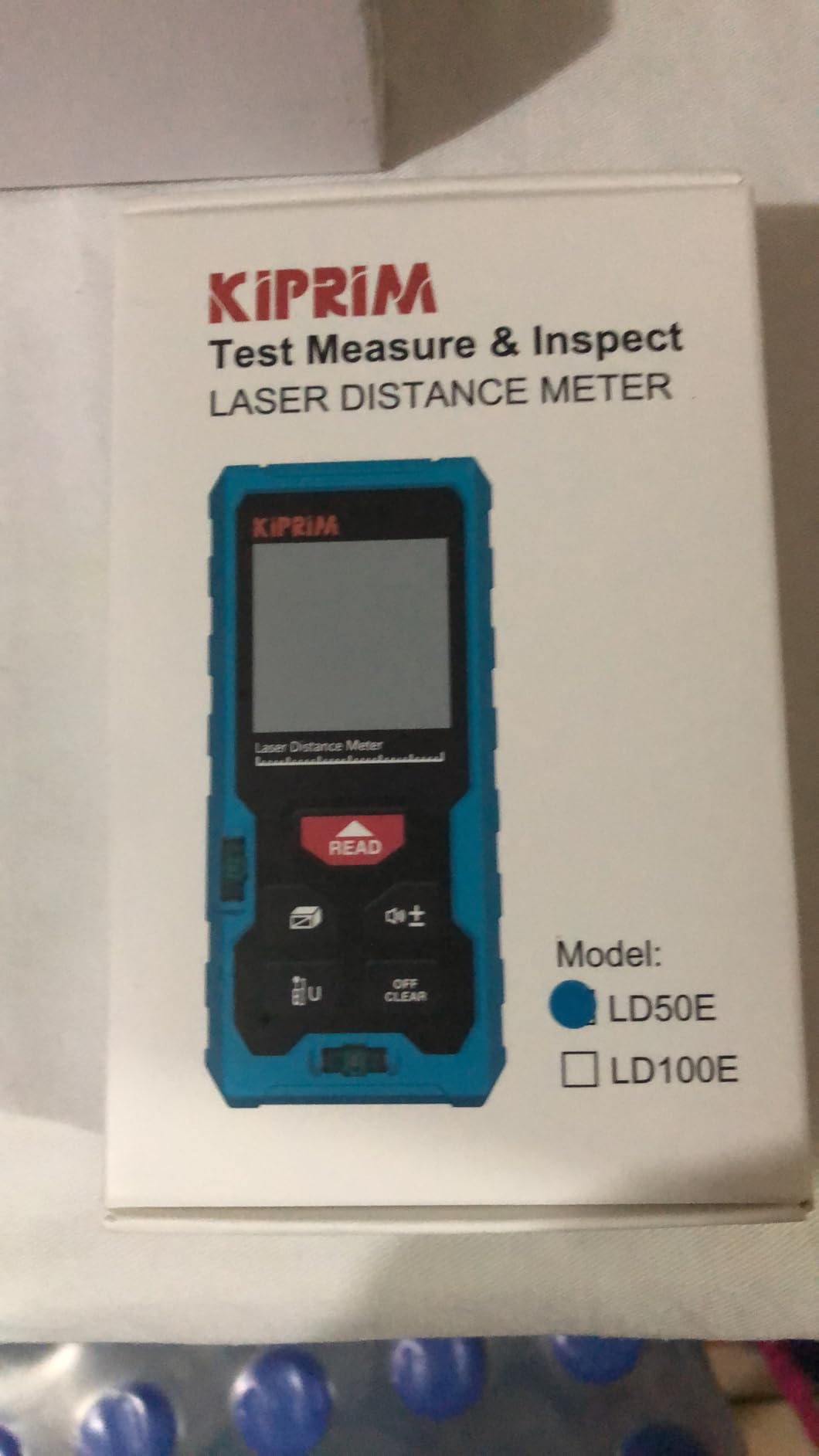 Kiprim LD50E Laser Distance Measure,165ft/50M,Backlit LCD,Ft/M/in Switch customer photo 1