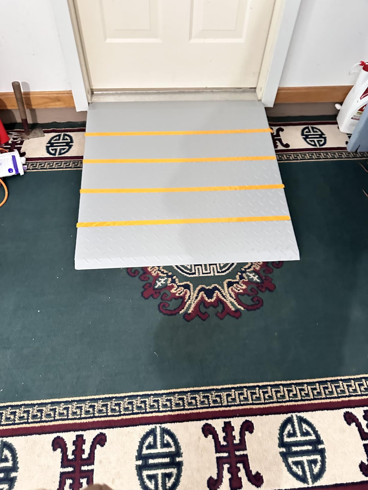 VNN Aluminum Shed Ramp 2PCS - 4' Long Loading Ramp for Riding Mower, Lightweight Sturdy Anti-Slip Ramps with Punch Plate Surface, 880 lbs Capacity for Lawn Mowers, ATV, Motorcycle- 8