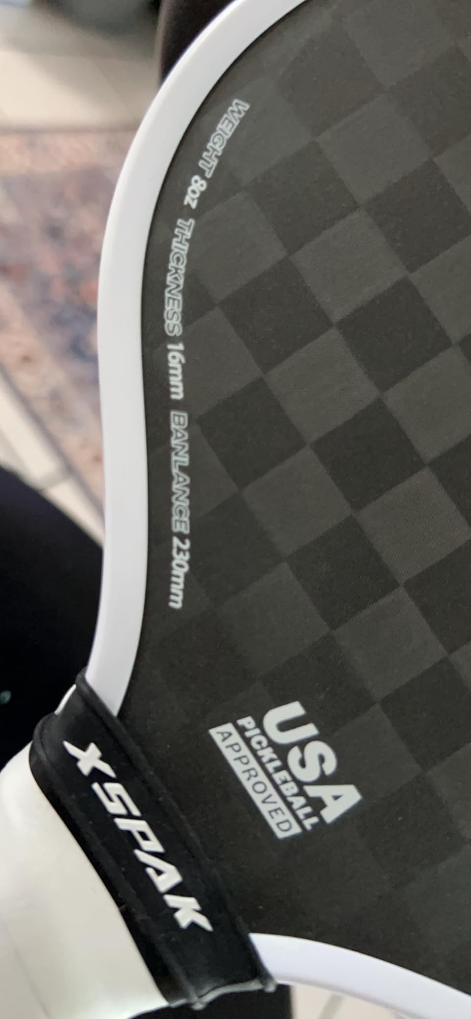 12K Carbon Fiber Pickleball Paddles, USAPA Polypropylene Honeycomb Paddle with Cushion Comfort Grip, SPIN2.0 World Champion Surface Technology Options Pickleball Racket customer photo 1