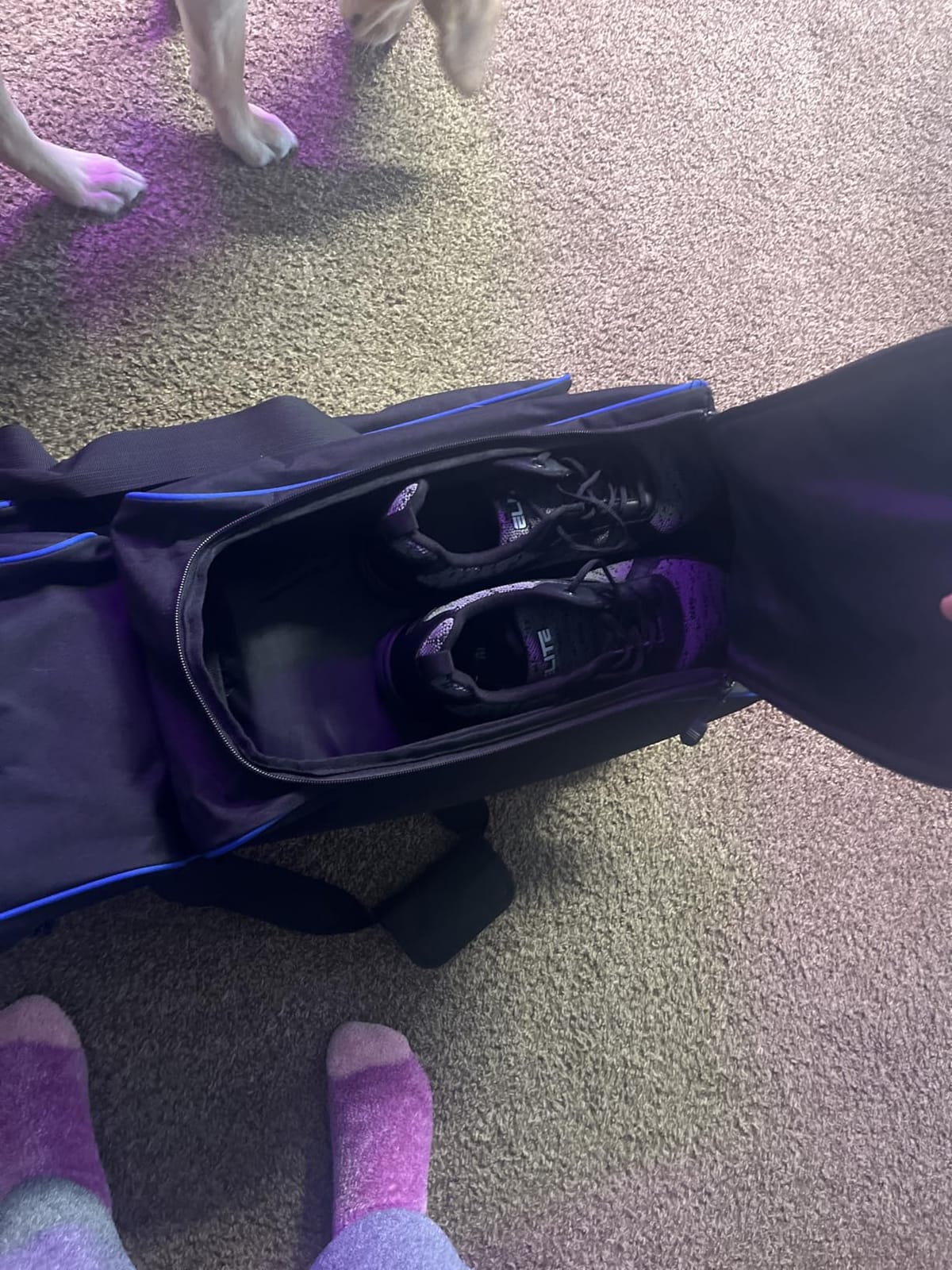 Goloni 3 Ball Bowling Bags with Wheels,Rolling Bowling Ball Bag for 3 Bowling Balls & Bowling Accessories -Retractable Handle Extends to 38
