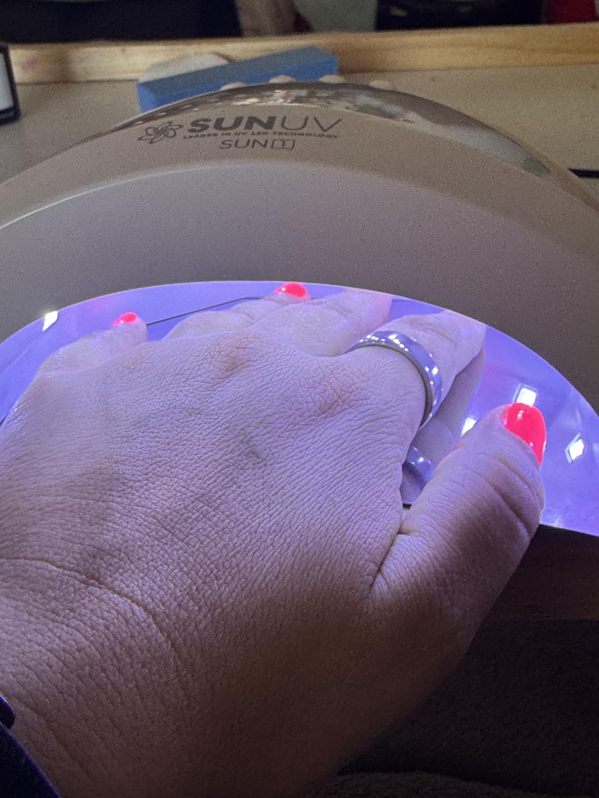 SUNUV UV Light for Gel Nails, Professional UV LED Nail Lamp SUNONE Pink customer photo 2