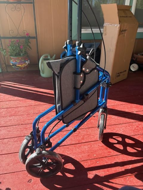 Vive Mobility 3 Wheel Walker for Seniors - Foldable Narrow Rollator Walker customer photo 2